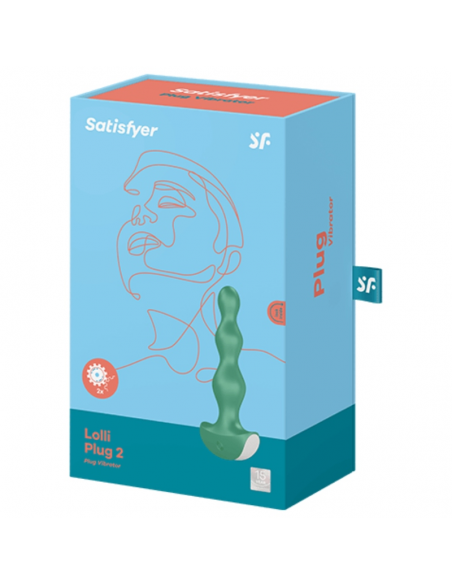 SATISFYER LOLLI PLUG 2 PLUG VIBRATOR GRIS