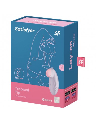 SATISFYER TROPICAL TIP VIBRADOR LAY ON LILA
