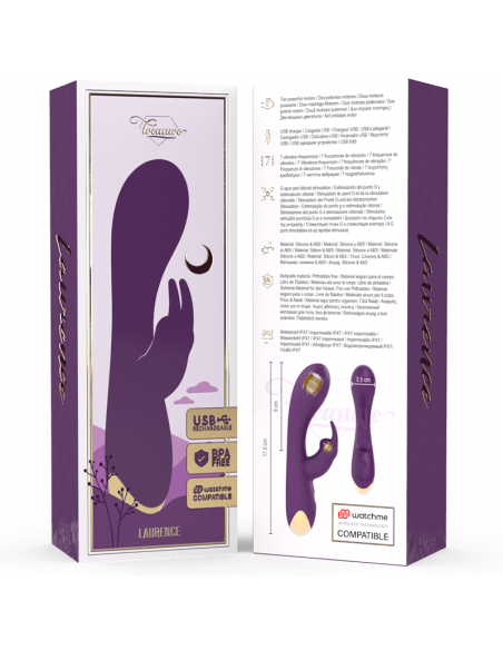 TREASURE LAURENCE RABBIT VIBRATOR COMPATIBLE CON WATCHME WIRELESS TECHNOLOGY TREASURE LAURENCE RABBIT VIBRATOR COMPATIBLE CON WATCHME WIRELESS TECHNOLOGY