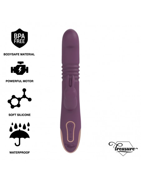 TREASURE BASTIAN RABBIT UP DOWN ROTATOR VIBRATOR COMPATIBLE CON WATCHME WIRELESS TECHNOLOGY