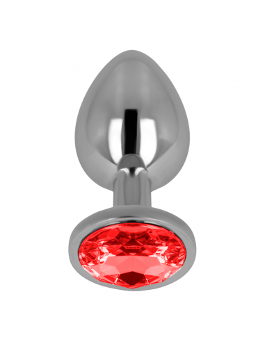 OHMAMA PLUG ANAL CON CRISTAL ROJO 8 CM