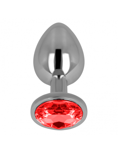 OHMAMA PLUG ANAL CON CRISTAL ROJO 8 CM