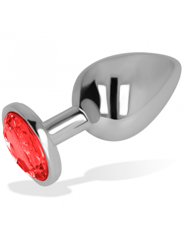 OHMAMA PLUG ANAL CON CRISTAL ROJO 8 CM