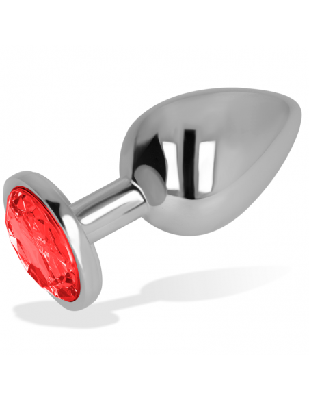 OHMAMA PLUG ANAL CON CRISTAL ROJO 8 CM