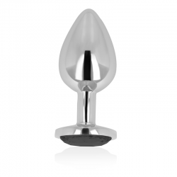 OHMAMA PLUG ANAL CON CRISTAL NEGRO 8 CM 2