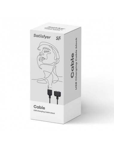 SATISFYER CABLE USB CARGADOR NEGRO