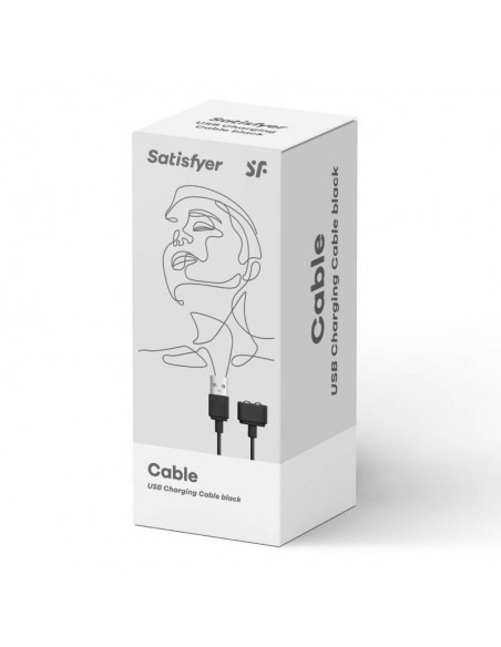 SATISFYER CABLE USB CARGADOR NEGRO