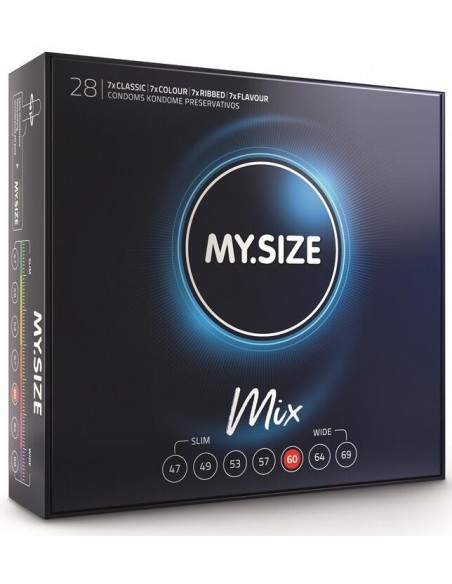MY SIZE MIX PRESERVATIVOS 60 MM 28 UNIDADES