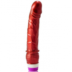 VIBRADOR ROJO REALISTICO 23 CM