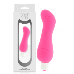 DOLCE VITA G SPOT VIBRADOR SILICONA ROSA