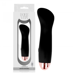 DOLCE VITA VIBRADOR RECARGABLE ONE NEGRO 7 VELOCIDADES