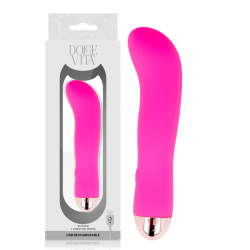 DOLCE VITA VIBRADOR RECARGABLE TWO ROSA 7 VELOCIDADES