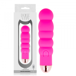 DOLCE VITA VIBRADOR RECARGABLE SIX ROSA 7 VELOCIDADES