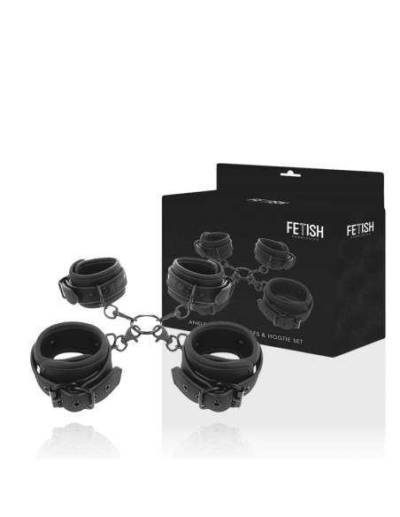 FETISH SUBMISSIVE SET ESPOSAS MANOS Y TOBILLOS CON FORRO DE NOPRENO