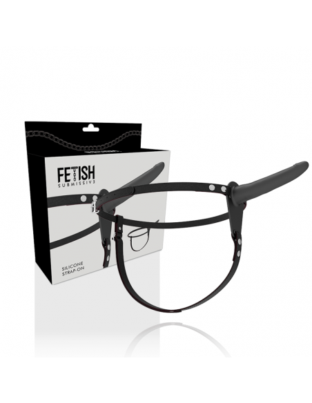 FETISH SUBMISSIVE ARNeS SILICONA NEGRO 15CM