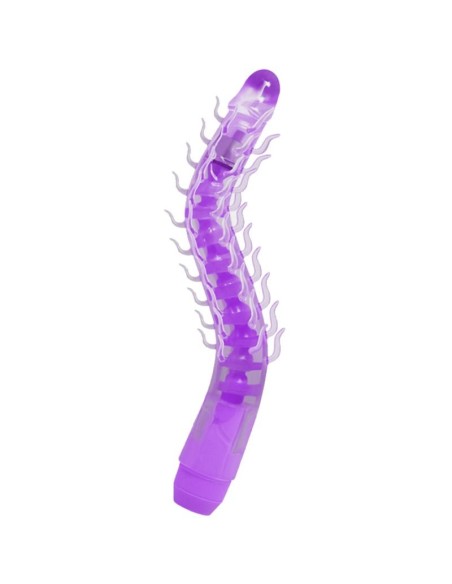 FLEXI VIBE SENSUAL SPINE BENDABLE VIBRATING DILDO LILA 235 CM