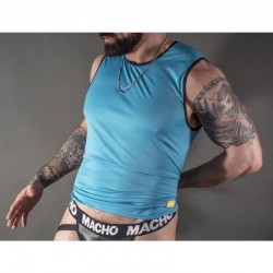 MACHO CAMISETA AZUL S M 2