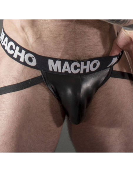 MACHO MX25NC JOCK CUERO NEGRO S