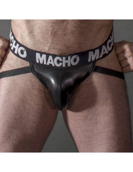 MACHO MX25NC JOCK CUERO NEGRO S