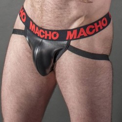 MACHO MX25RC JOCK CUERO ROJO S 2