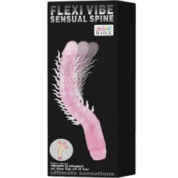 FLEXI VIBE SENSUAL SPINE BENDABLE VIBRATING DILDO LILA 235 CM 2