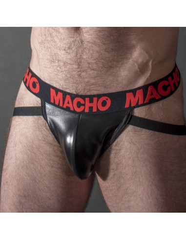 MACHO MX25RC JOCK CUERO ROJO S