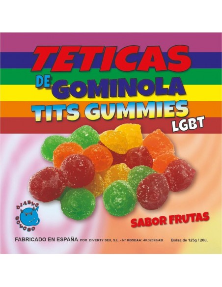 DIABLO GOLOSO TETICAS DE GOMINOLA AZUCAR SURTIDAS LGTB es pt en fr it 