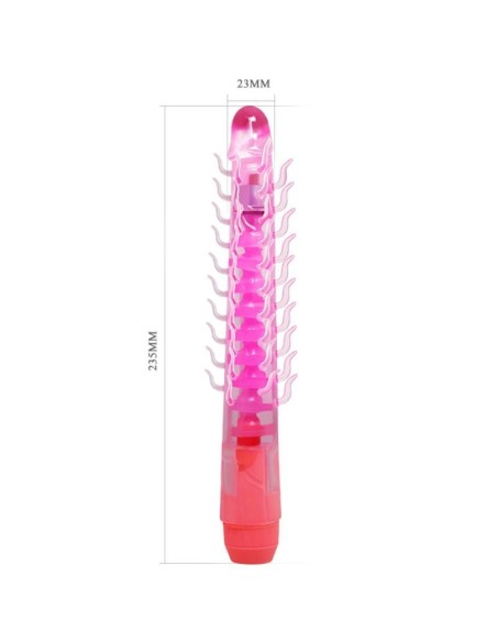 FLEXI VIBE SENSUAL SPINE BENDABLE VIBRATING DILDO LILA 235 CM