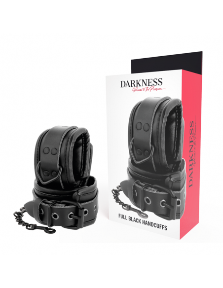 DARKNESS ESPOSAS AJUSTABLES MANOS LEATHER NEGRO