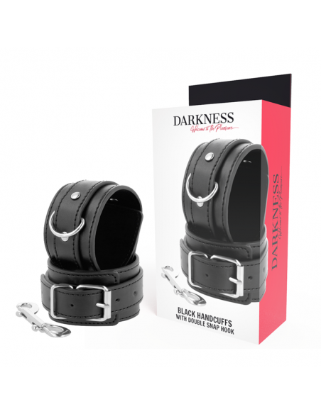 DARKNESS ESPOSAS AJUSTABLES NEGRO CON DOBLE CINTA REFUERZO