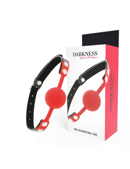 DARKNESS MORDAZA SILICONA ROJO