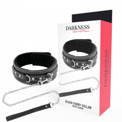 DARKNESS COLLAR LEATHER CON CORREA ALTA CALIDAD