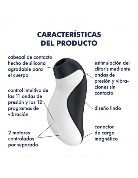 SATISFYER ORCA AIR PULSE SIMULATOR VIBRATION