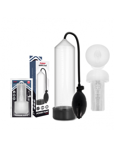 PUMP ADDICTED RX3 BOMBA ERECCIoN NEGRO CON MASTURBADOR