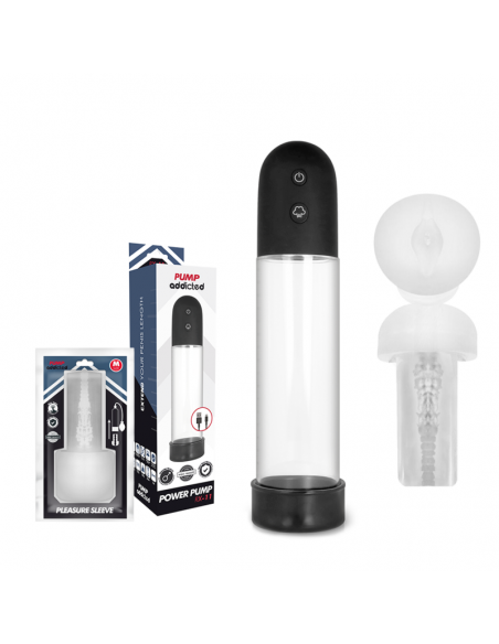 PUMP ADDICTED BOMBA ERECCIoN RX11 AUTOMaTICA CON MASTURBADOR