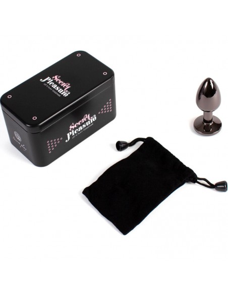 SECRET PLAY GUNMETAL BUTT PLUG TALLA S 7 CM