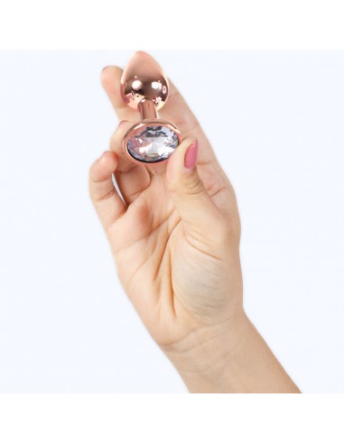 SECRET PLAY METAL BUTT PLUG ORO ROSA TALLA S 7 CM