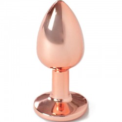 SECRET PLAY METAL BUTT PLUG ORO ROSA TALLA S 7 CM