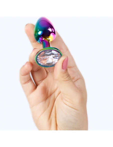 SECRET PLAY METAL BUTT PLUG MULTICOLOR TALLA S 7 CM