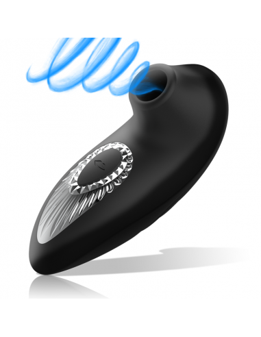 BLACKSILVER DRAKE DELUXE SUCKING VIBE SILICONA RECARGABLE NEGRO