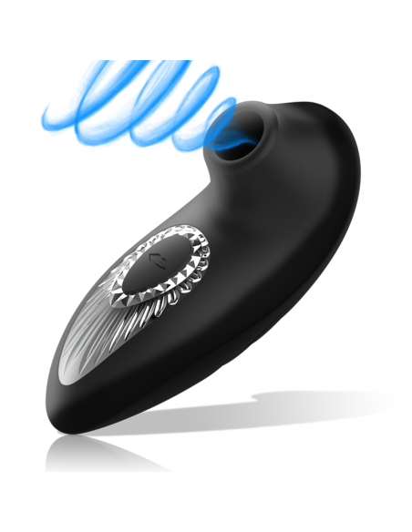 BLACKSILVER DRAKE DELUXE SUCKING VIBE SILICONA RECARGABLE NEGRO