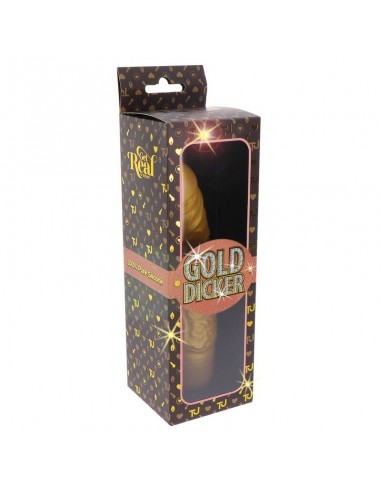 GET REAL GOLD DICKER ORIGINAL VIBRADOR DORADO