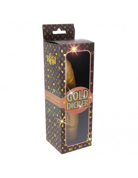 GET REAL GOLD DICKER STIM VIBRADOR DORADO