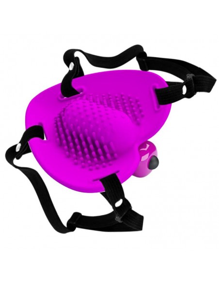 PRETTY LOVE MASAJEADOR DE CLITORIS HEARTBEAT 10 MODOS DE VIBRACION MORADO