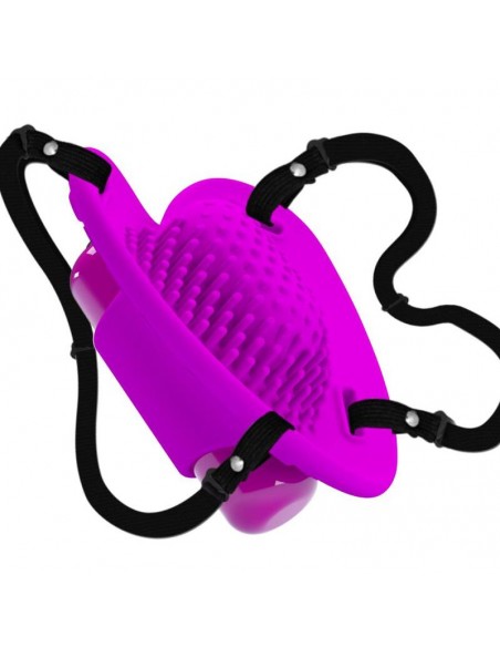 PRETTY LOVE MASAJEADOR DE CLITORIS HEARTBEAT 10 MODOS DE VIBRACION MORADO