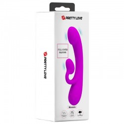 PRETTY LOVE SINCERE VIBRADOR Y SUCCIONADOR DE CLITORIS SILICONA MORADO 2