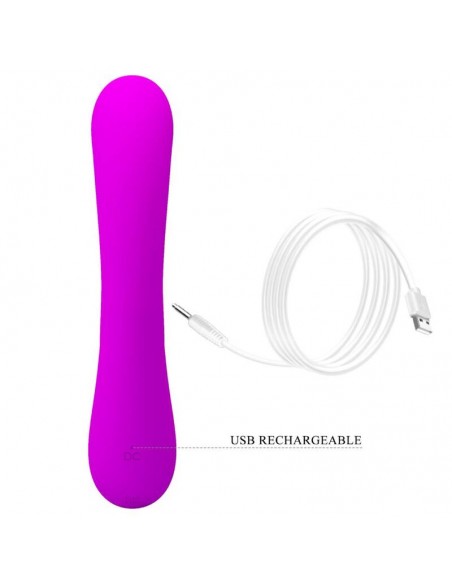 PRETTY LOVE VIBRADOR Y SUCCIONADOR DE CLITORIS SILICONA MORADO
