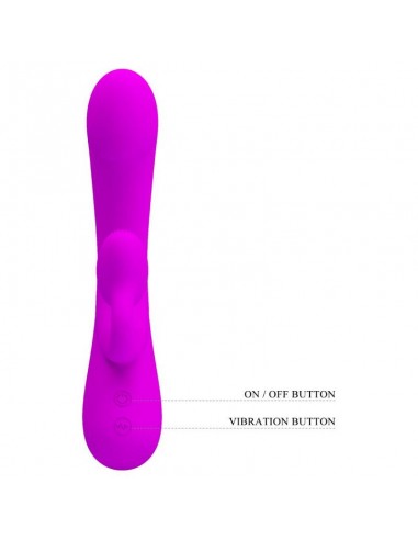 PRETTY LOVE VIBRADOR Y SUCCIONADOR DE CLITORIS SILICONA MORADO