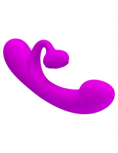 PRETTY LOVE VIBRADOR Y SUCCIONADOR DE CLITORIS SILICONA MORADO
