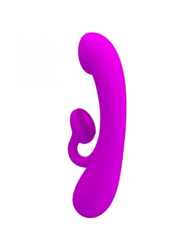 PRETTY LOVE VIBRADOR Y SUCCIONADOR DE CLITORIS SILICONA MORADO